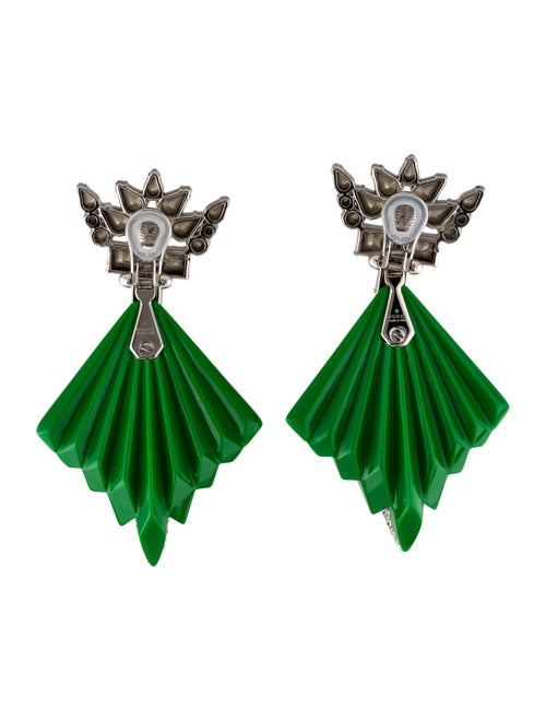 Gucci Fashion Show Resin & Crystal Clip-On Drop Earrings