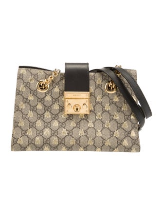 Gucci GG Supreme Small Padlock Shoulder Bag