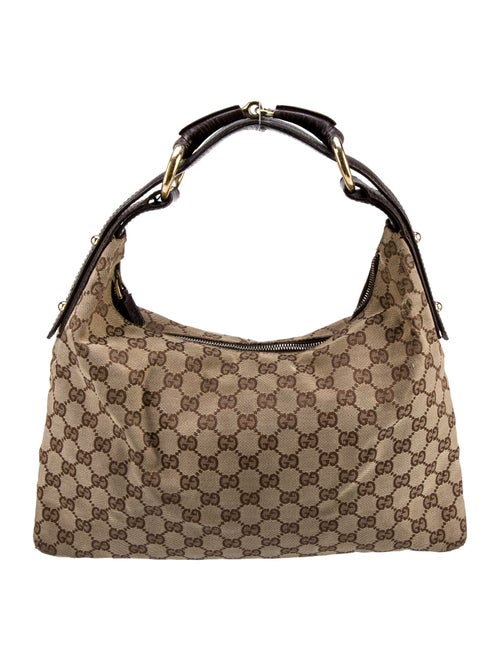 Gucci GG Canvas Medium Horsebit Hobo