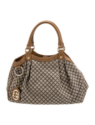 GUCCI Handle Bags Canvas Sukey Medium Interlocking G Logo