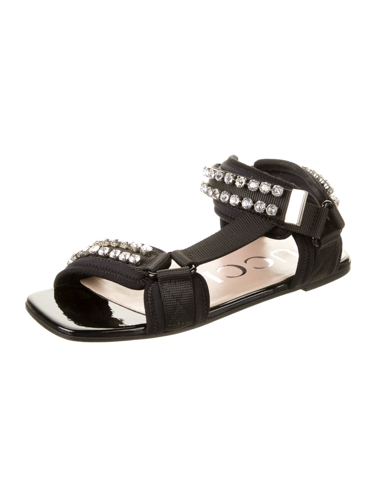 Gucci Crystal Embellishments Sandals