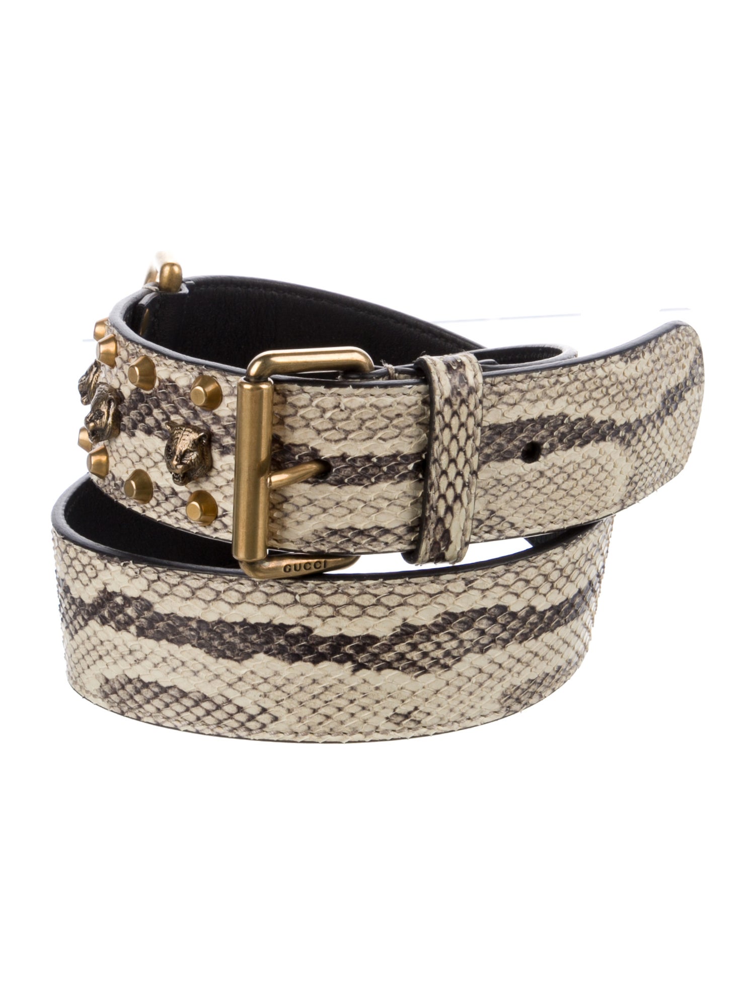 gucci snakeskin belt
