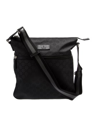Gucci GG Nylon Flat Messenger Bag