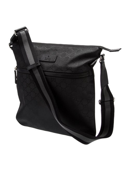 Gucci GG Nylon Flat Messenger Bag