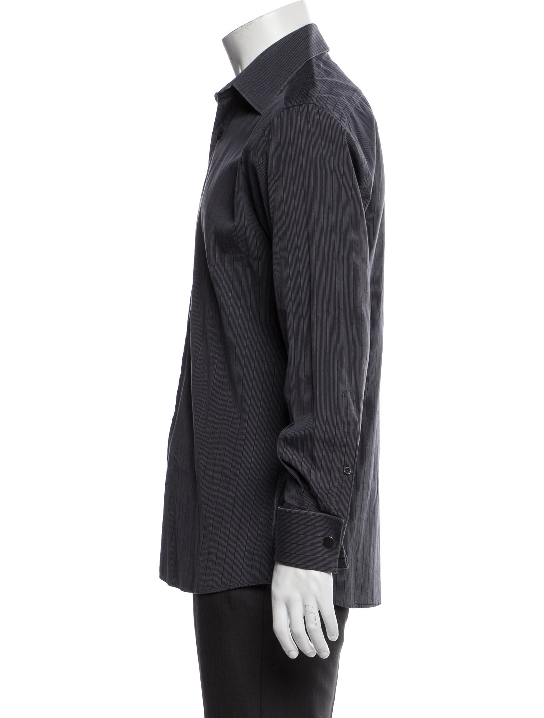 Gucci Striped Long Sleeve Dress Shirt