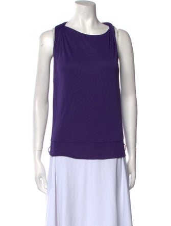 Gucci Bateau Neckline Sleeveless Top