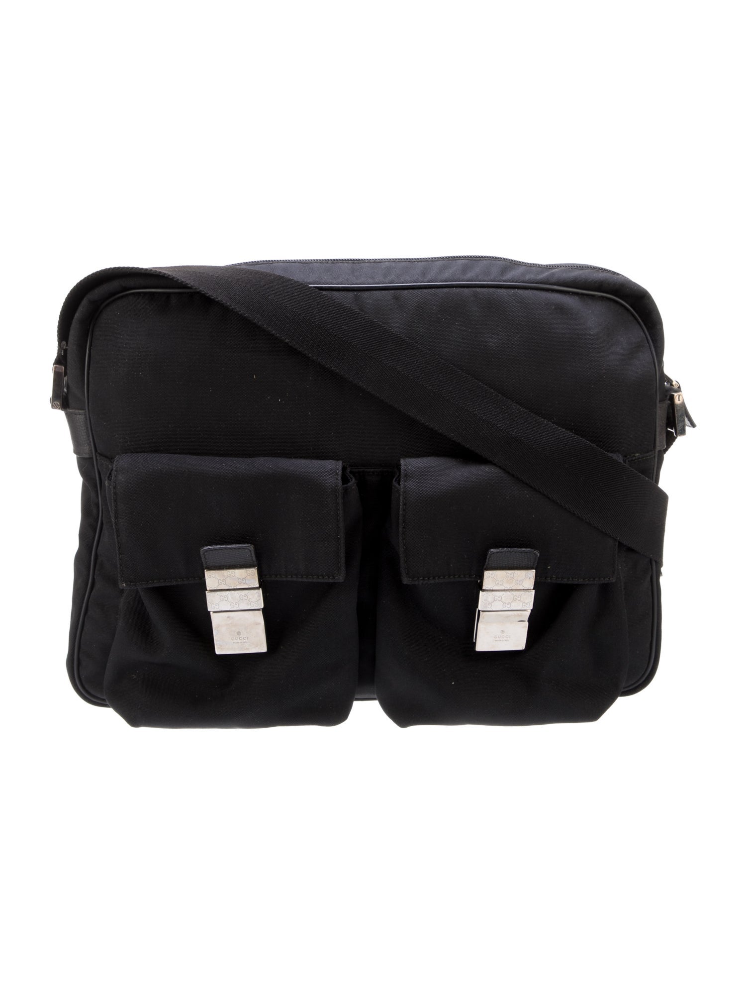 Gucci Nylon Messenger Black Messenger Bags, Bags GUC1542834 The