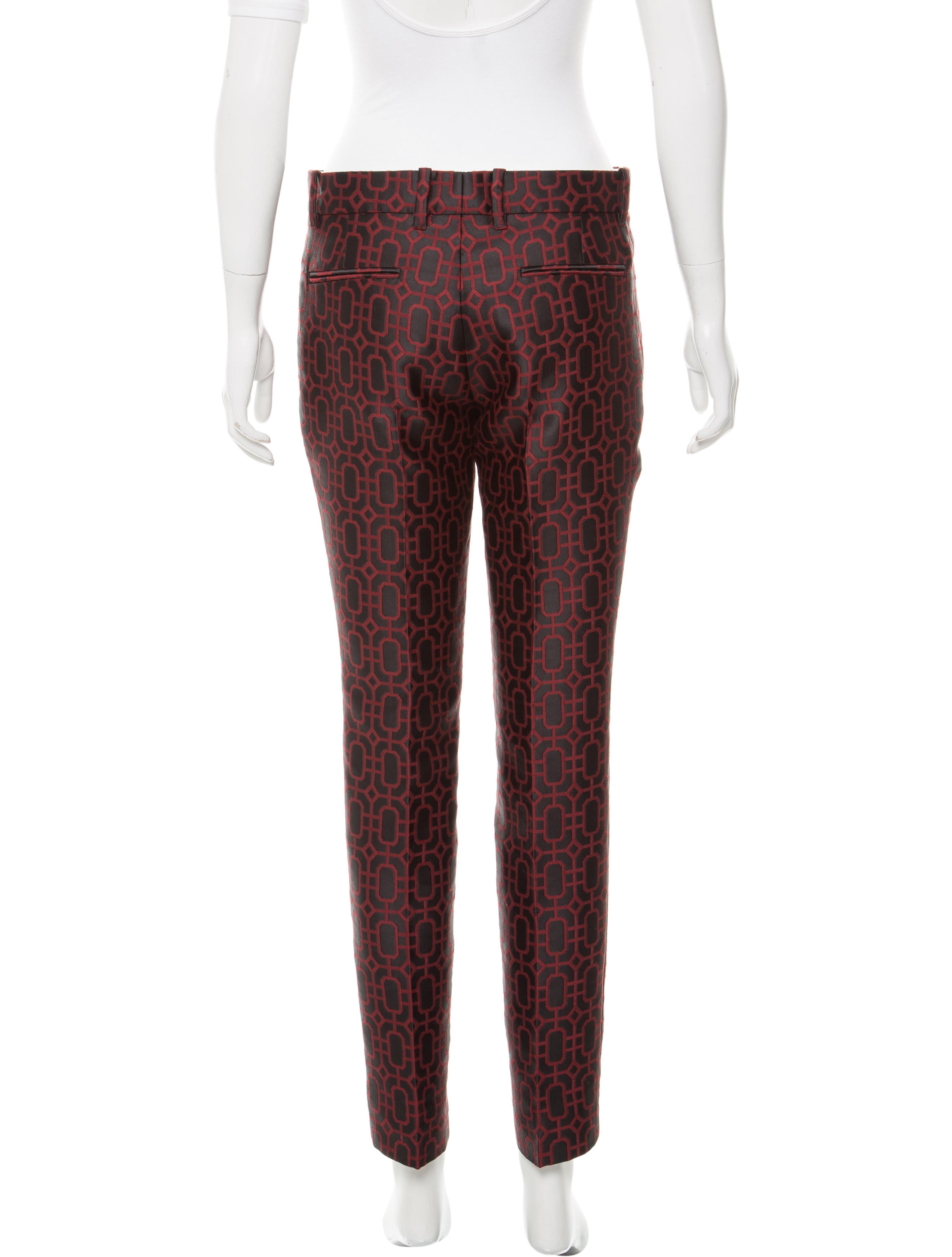 Gucci MidRise Jacquard Pants Clothing GUC154485 The RealReal