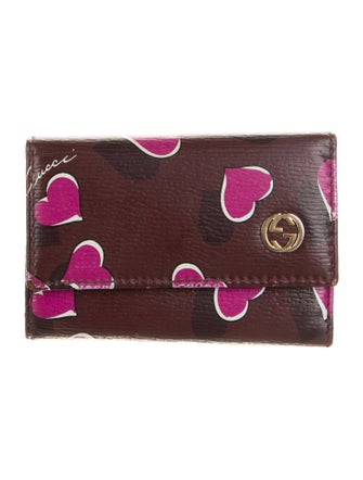 Gucci Leather Printed Pouch