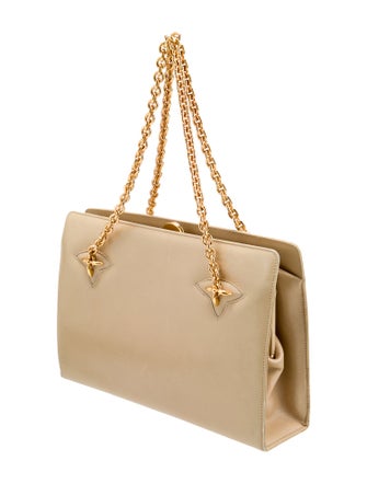 Gucci Leather Chain-link handle Bag