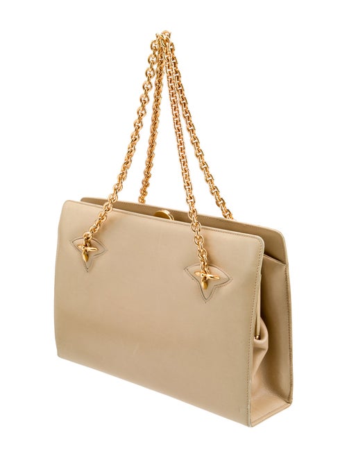 Gucci Leather Chain-link handle Bag