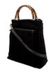 Gucci Suede Bamboo Handle Tote