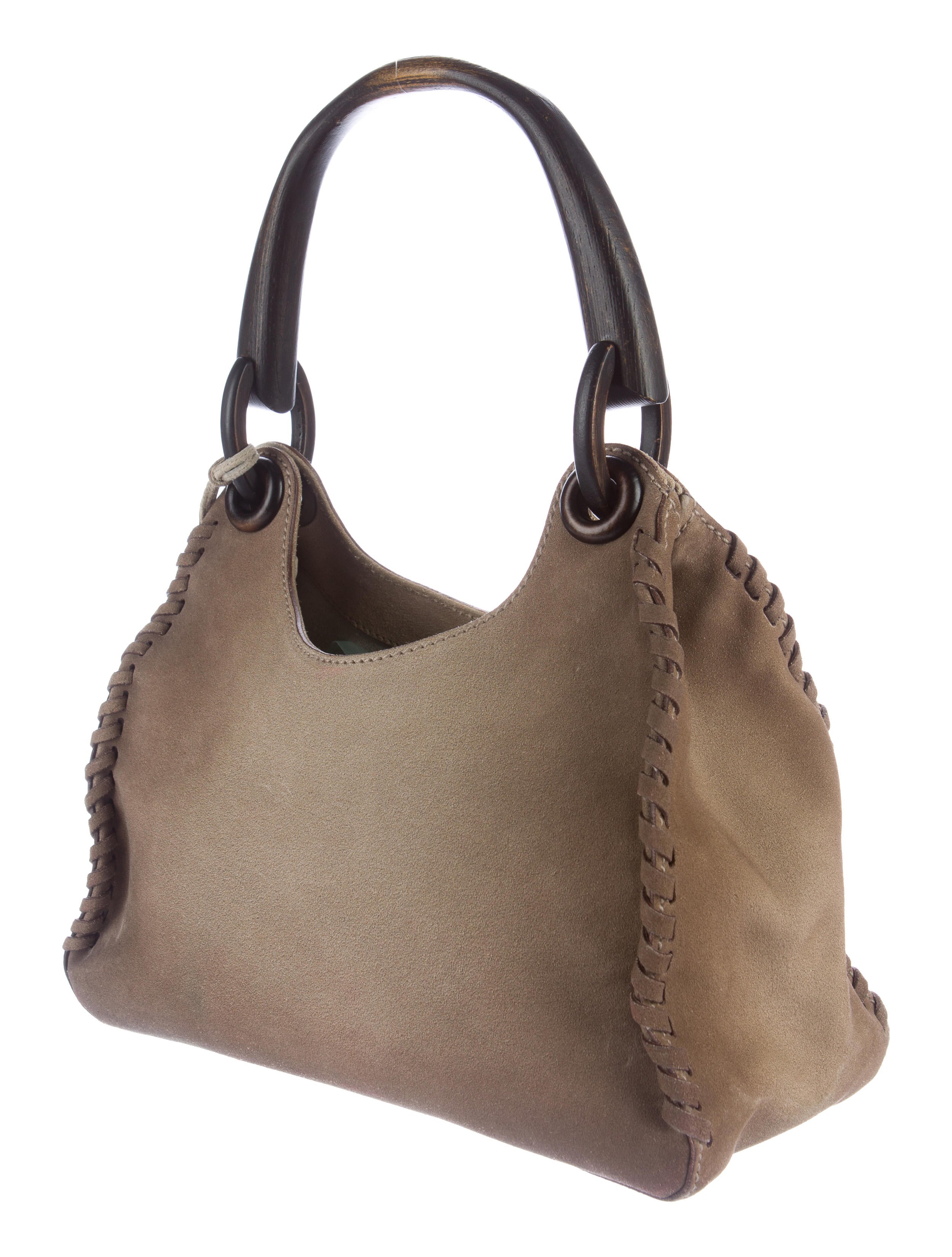 Gucci Wood Handle Shoulder Bag Handbags GUC154978 The RealReal