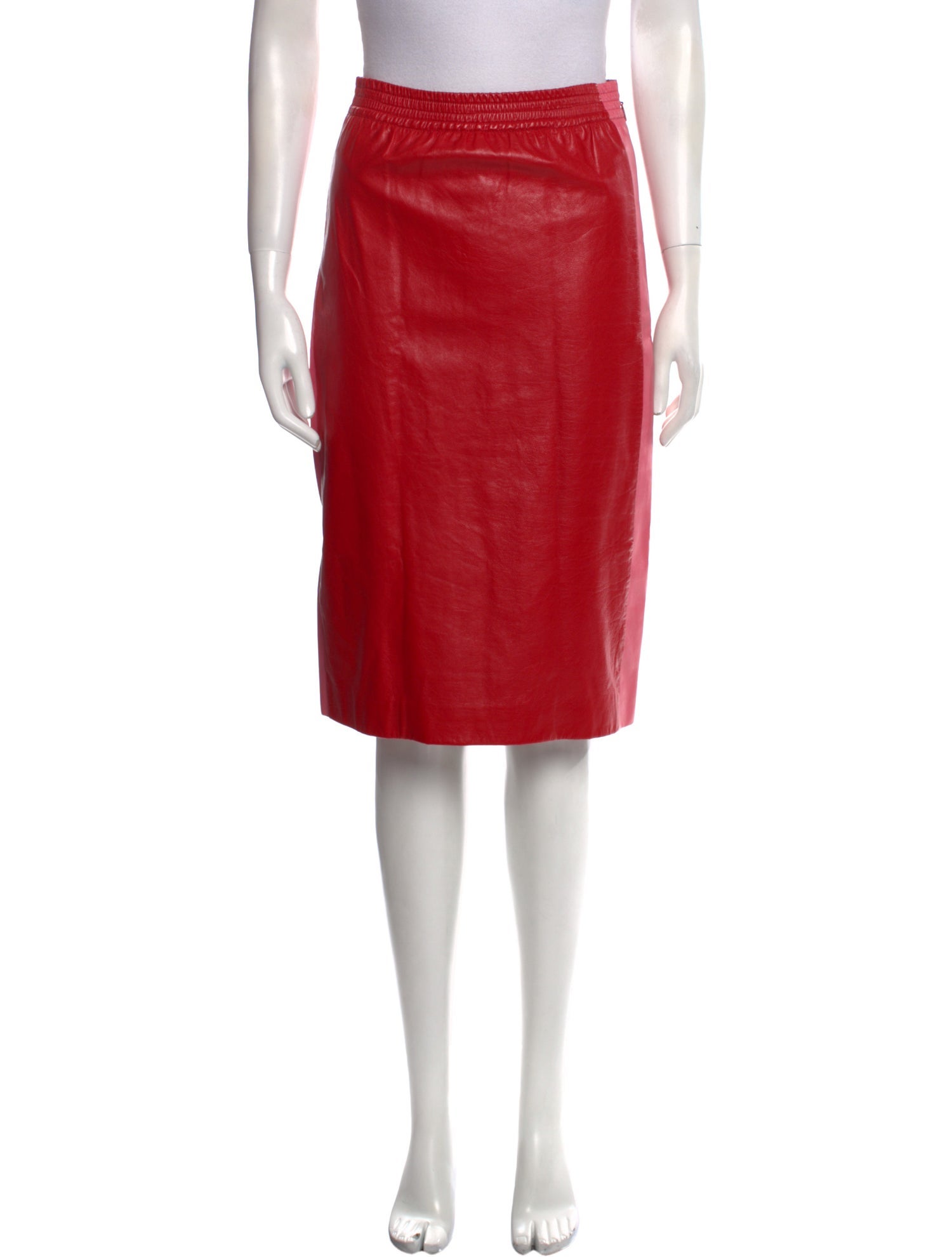 Gucci Leather Knee-Length Skirt