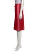 Gucci Leather Knee-Length Skirt