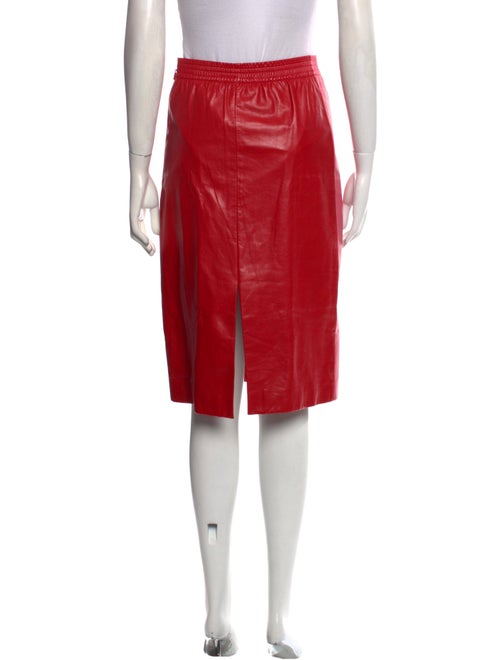 Gucci Leather Knee-Length Skirt