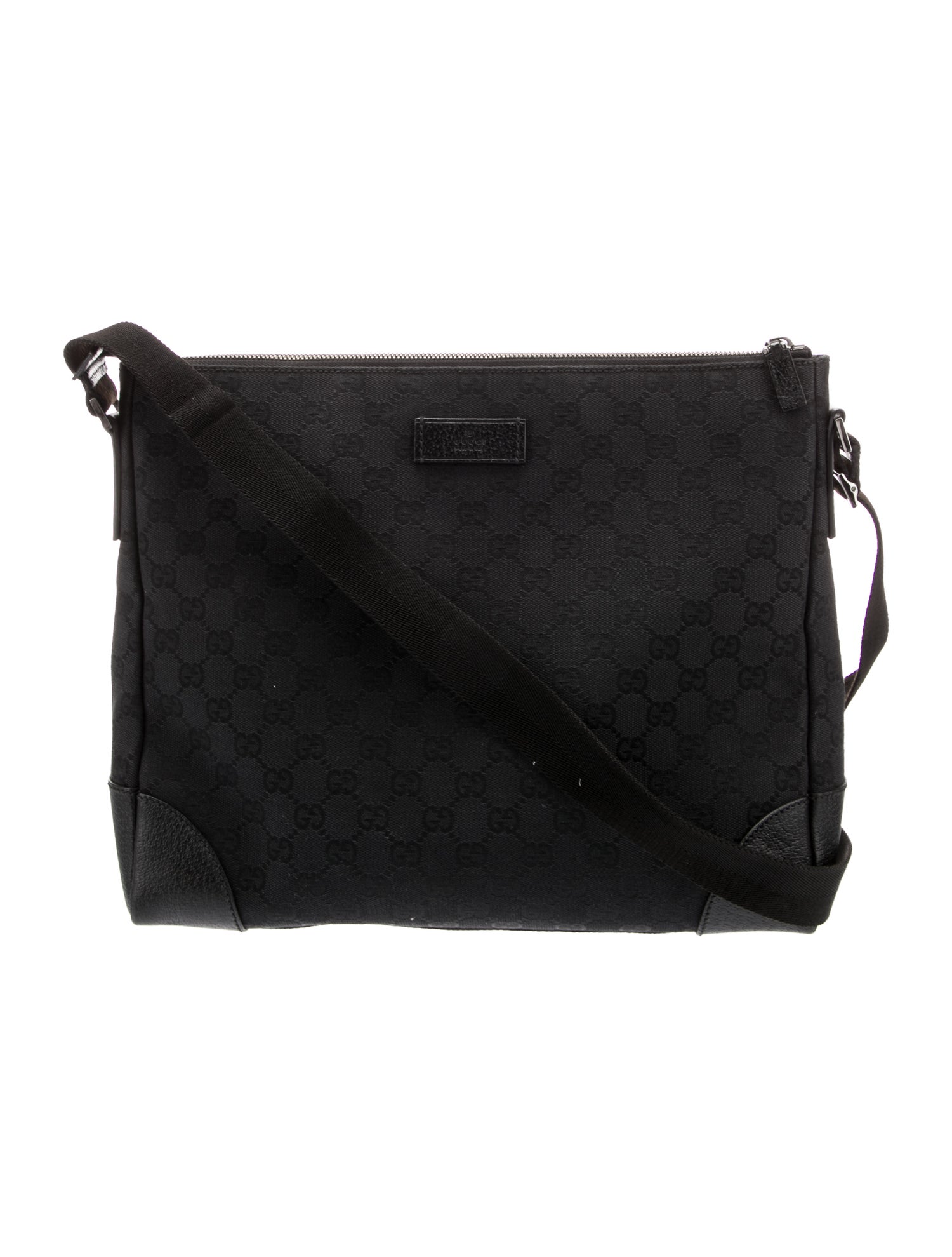 Gucci GG Canvas Messenger Bag Black Messenger Bags, Bags GUC1557766