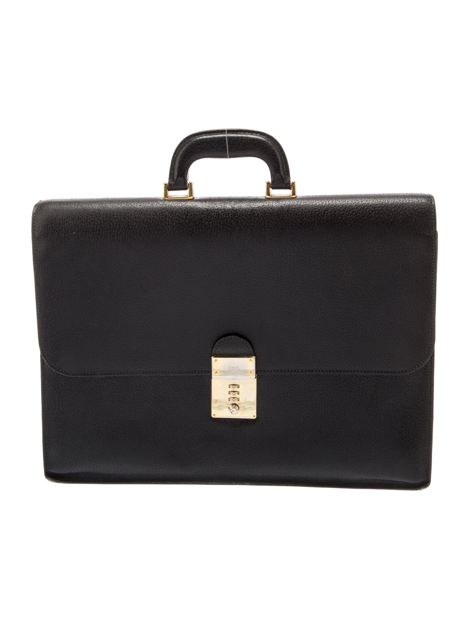 Canali Solid Leather Briefcase - Black Briefcases, Bags - CNL30870 ...