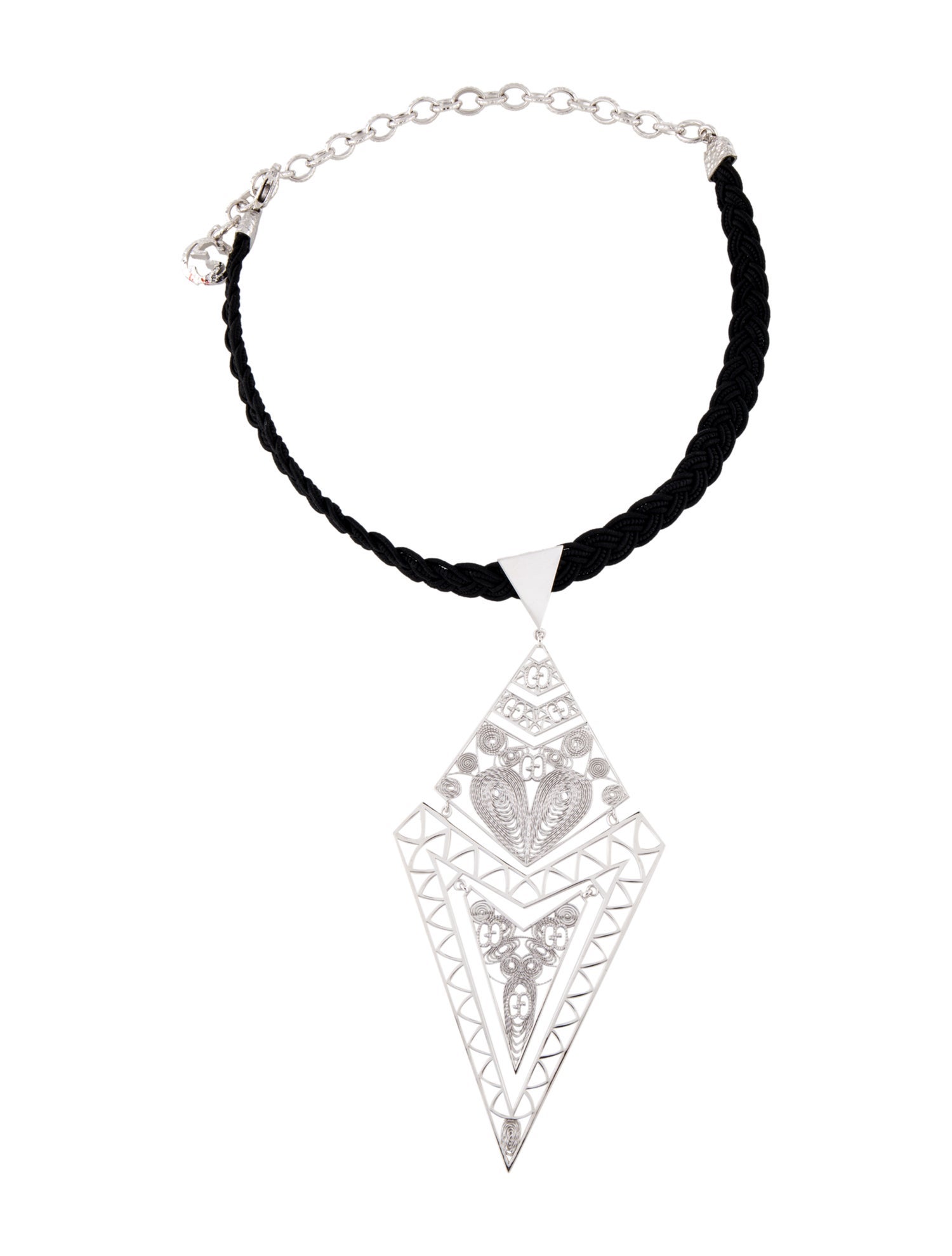 Gucci Geometric Filigree Choker Necklace