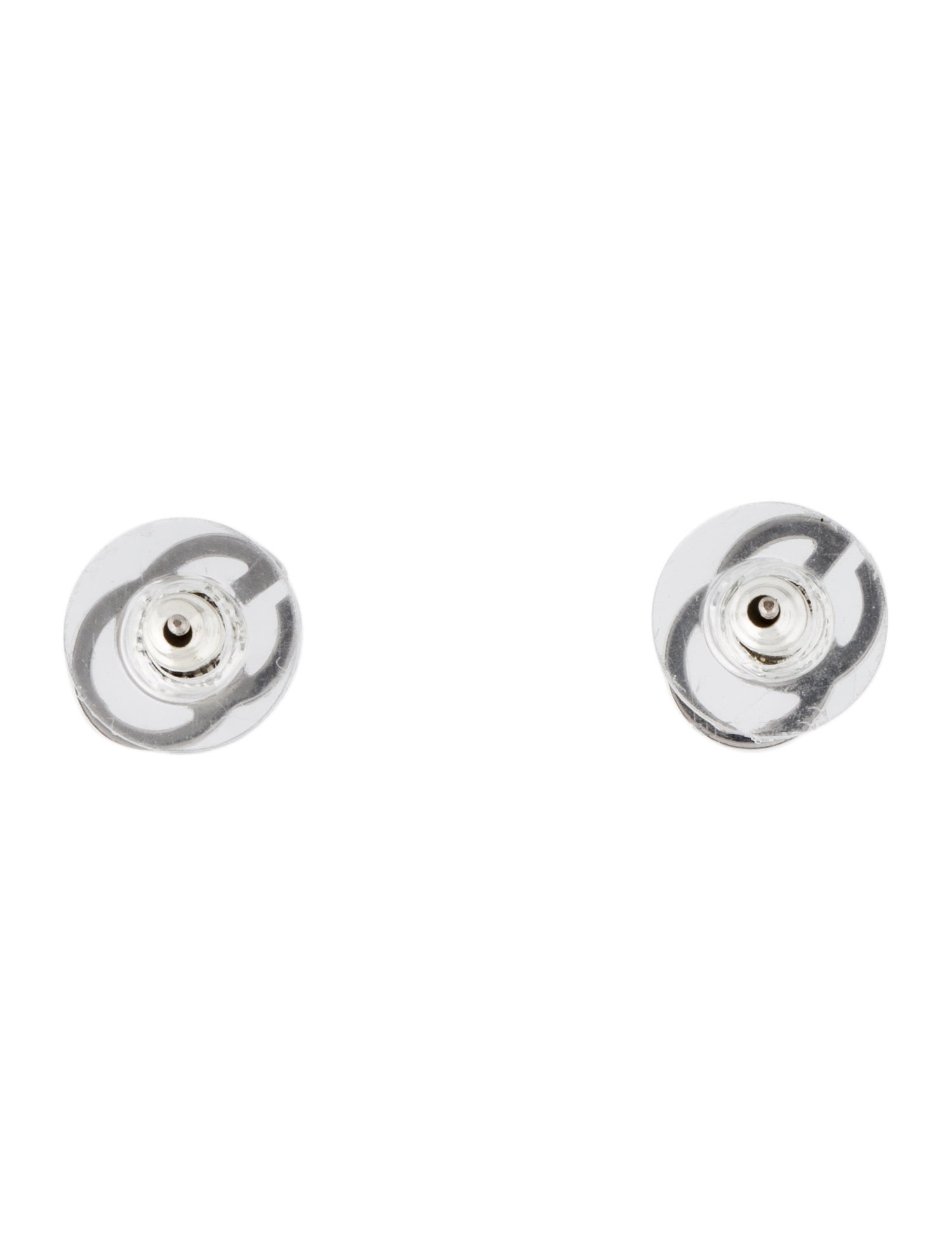 Gucci 18K Diamond GG Running Stud Earrings