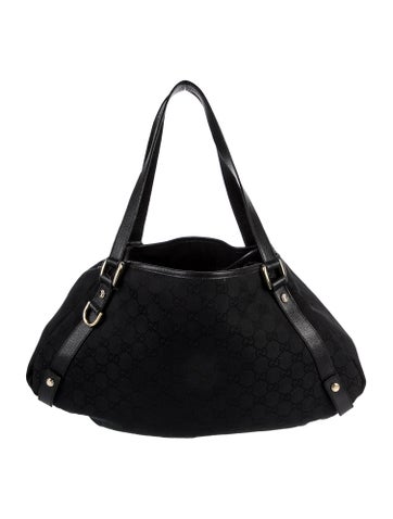 GUCCI Shoulder Bags GG Canvas Medium Abbey Bag