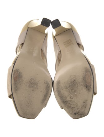 Gucci Patent Leather Slingback Sandals