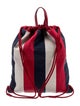 Gucci Logo Drawstring Canvas Backpack