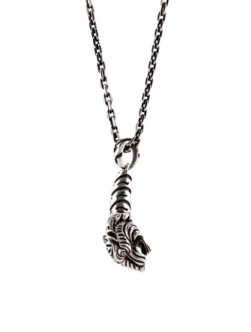 Gucci Tiger Head Pendant Necklace