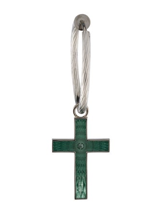 Gucci Enamel Interlocking G Cross Single Earring
