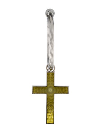 Gucci Enamel Interlocking G Cross Single Earring