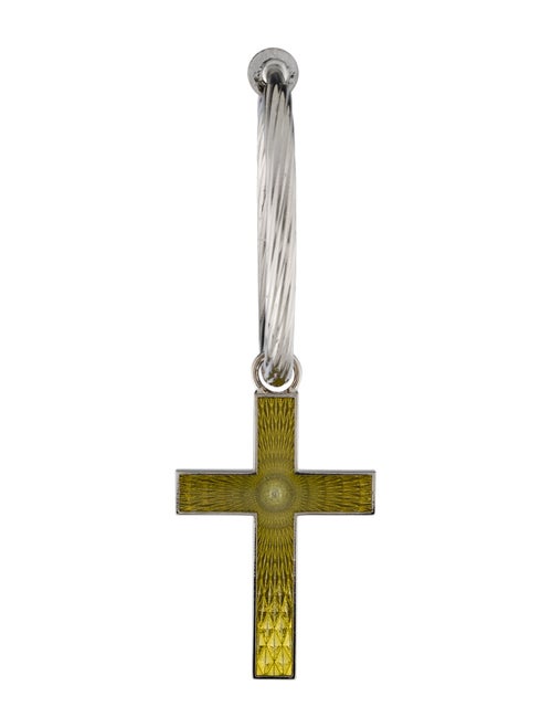 Gucci Enamel Interlocking G Cross Single Earring