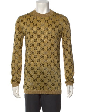 Gucci Sweaters GG Crystal Crew Neck Pullover XL