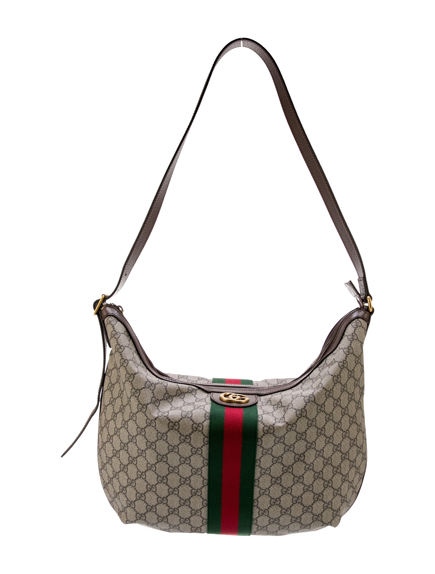 Gucci GG Supreme Large Ophidia Shoulder Bag - Neutrals
