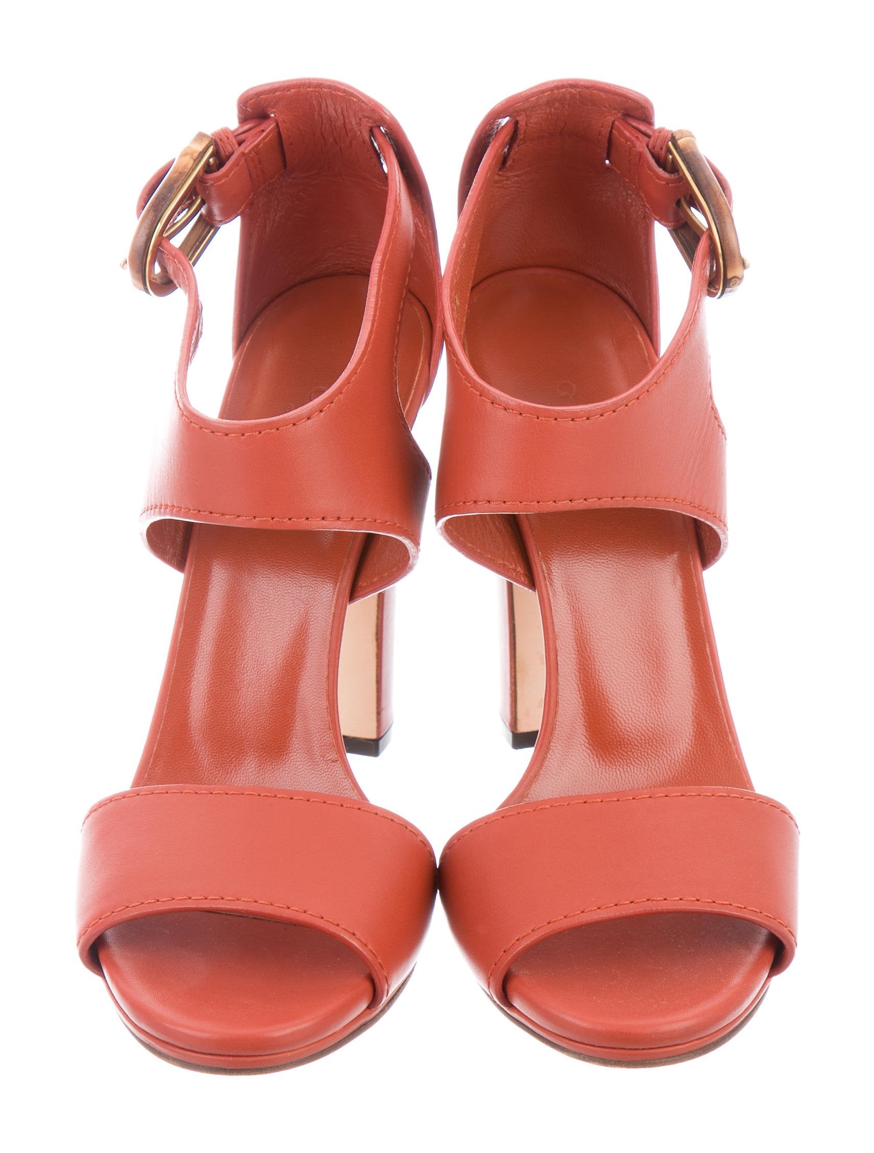 Gucci Bamboo Buckle Sandals Shoes GUC157893 The RealReal