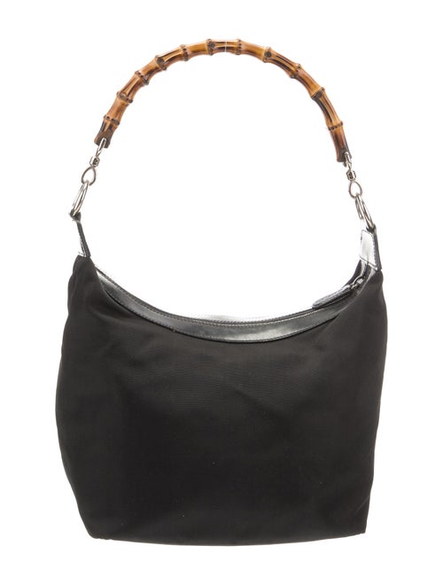 Gucci Nylon Bamboo Top Handle Bag