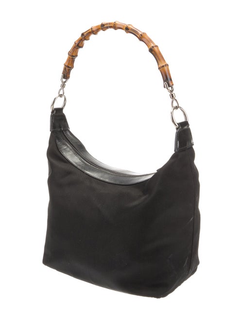 Gucci Nylon Bamboo Top Handle Bag