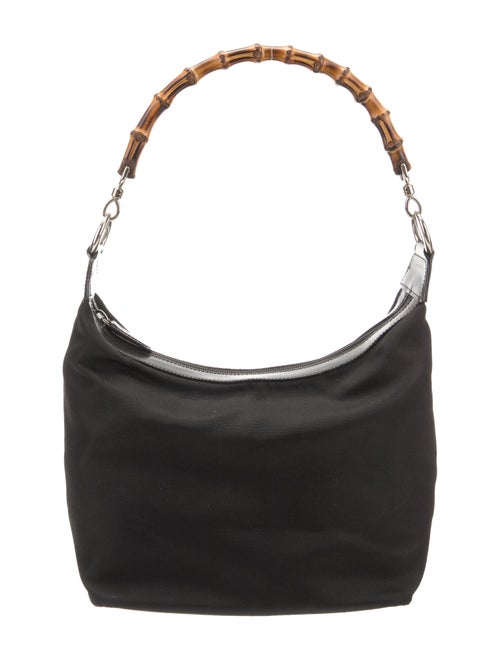 Gucci Nylon Bamboo Top Handle Bag