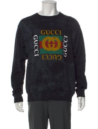 Gucci Web Accent Graphic Print Sweatshirt