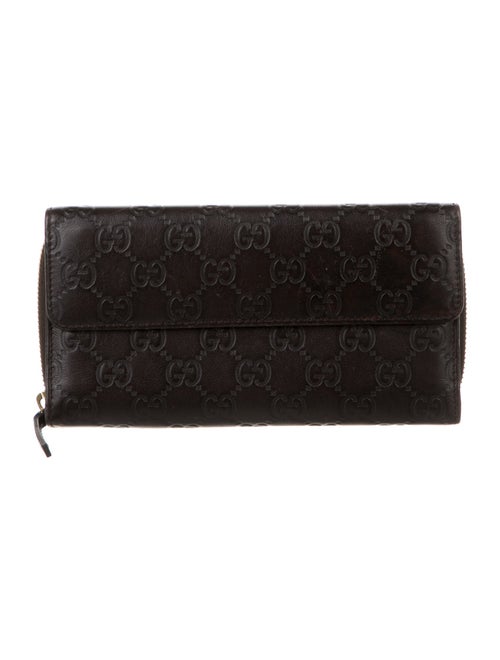 Gucci GG Signature Embossed Leather Continental Wallet