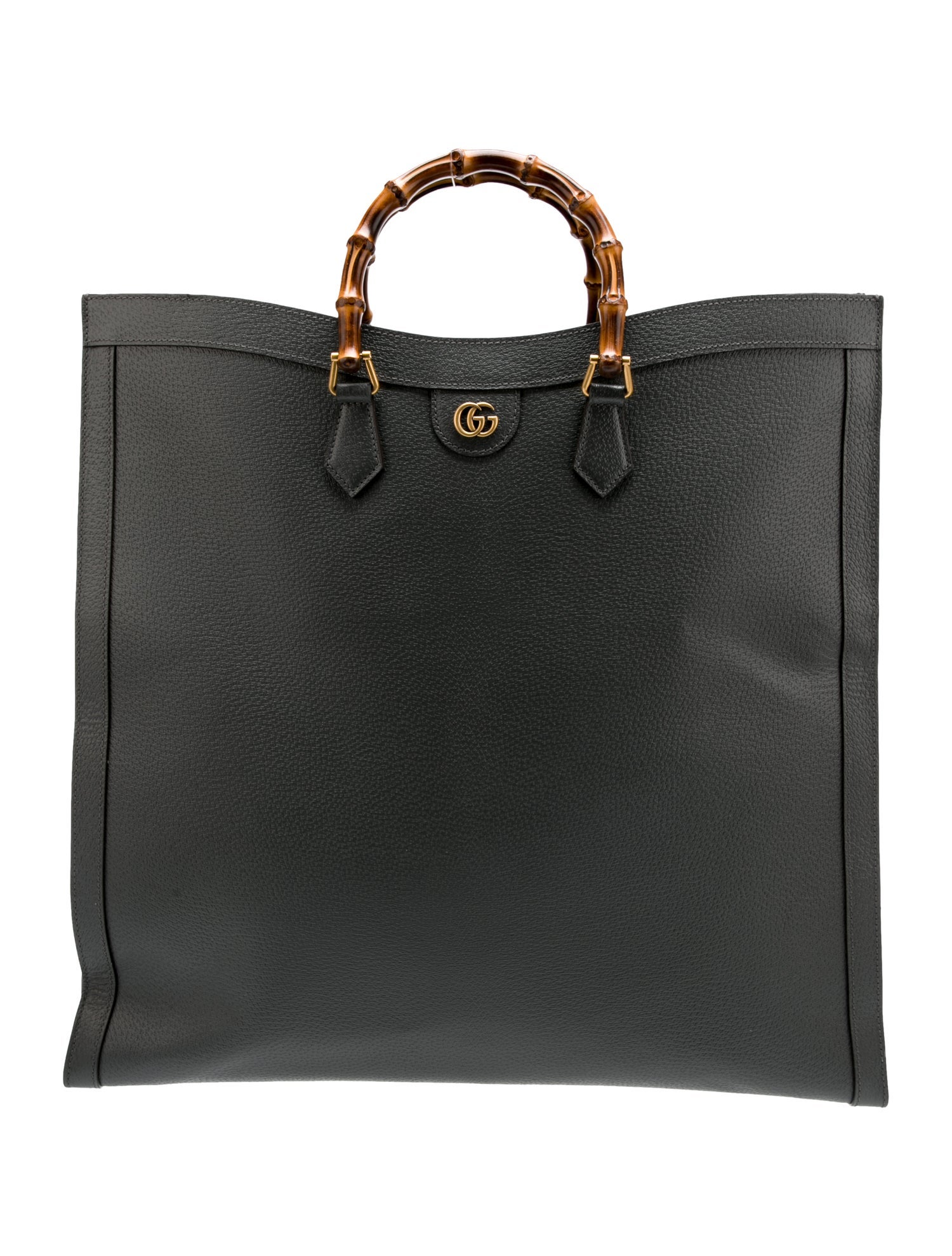Gucci Leather Maxi Diana Tote