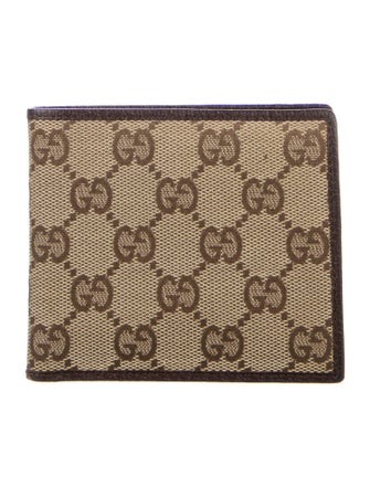 Gucci 496630 GG Canvas Bifold Wallet