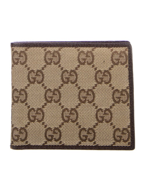 Gucci 496630 GG Canvas Bifold Wallet