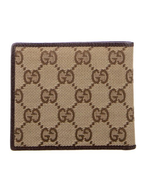 Gucci 496630 GG Canvas Bifold Wallet