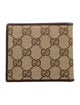 Gucci 496630 GG Canvas Bifold Wallet