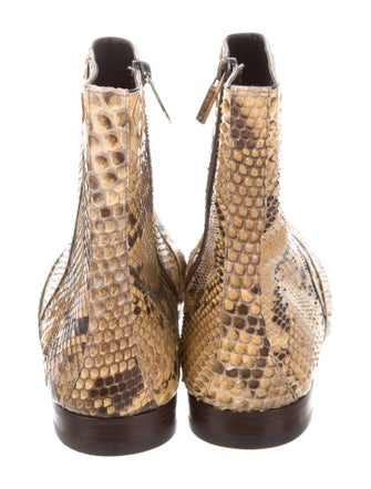 Gucci Python Ankle Boots