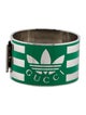 Gucci x Adidas Enamel Hinged Bangle Bracelet
