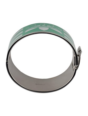 Gucci x Adidas Enamel Hinged Bangle Bracelet