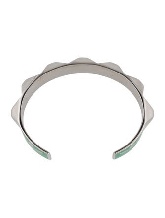 Gucci x Adidas Enamel Studded Cuff Bracelet