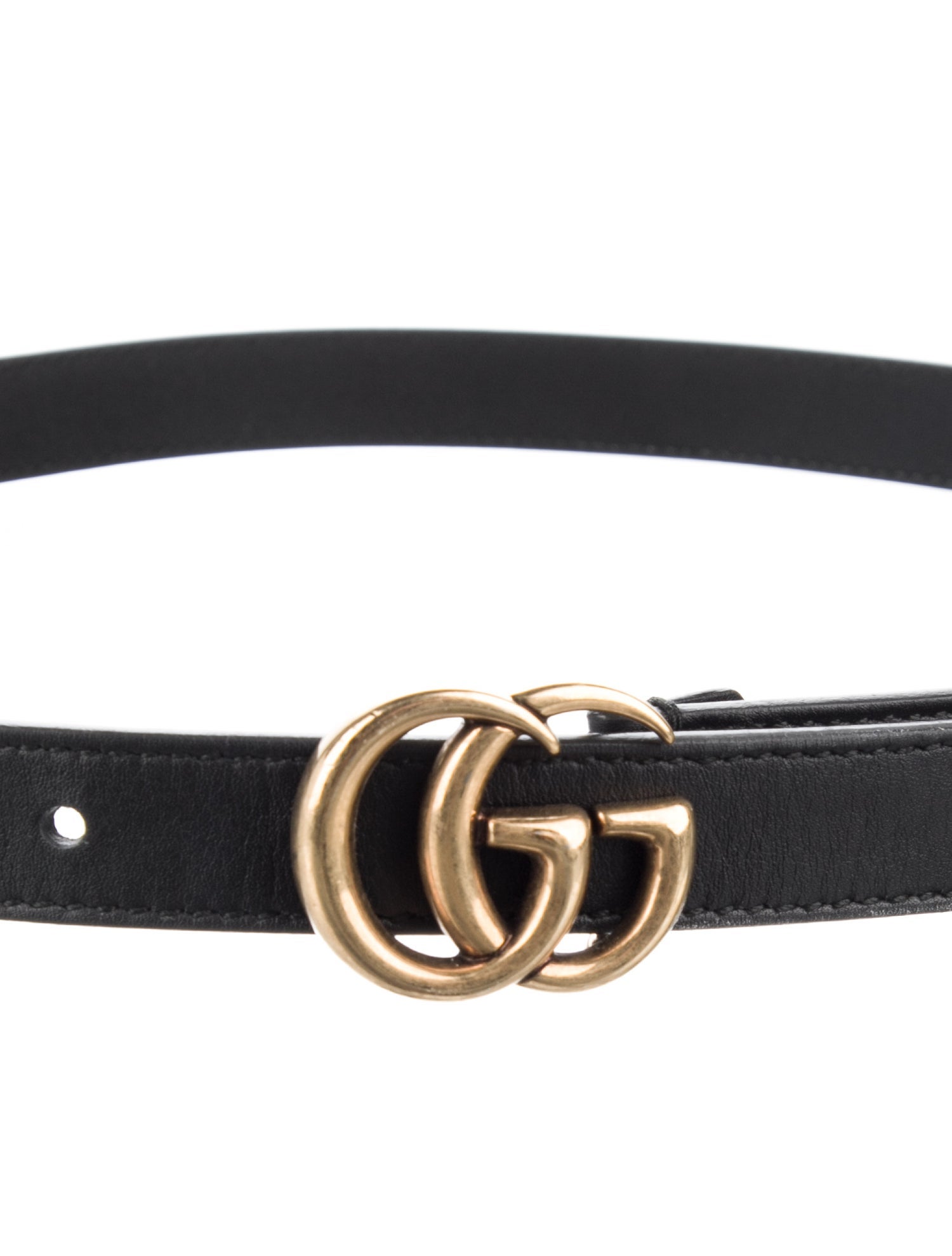 Gucci Skinny Leather Belt