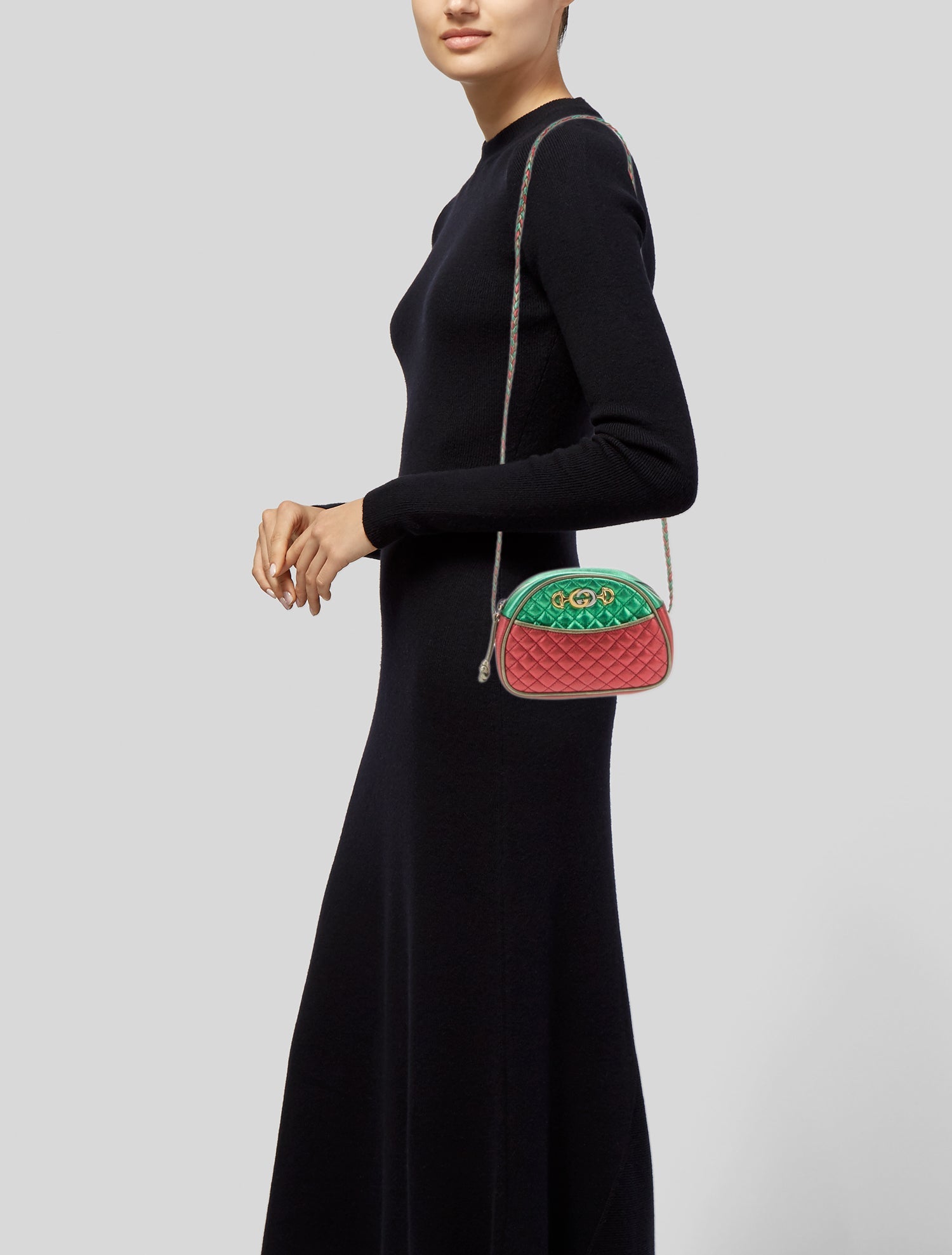 Gucci Mini Trapuntata Zumi Dome Bag